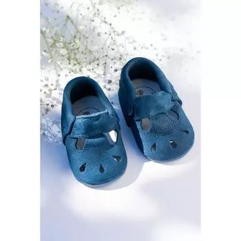 Темно-синие замшевые лоферы Odie из натуральной кожи