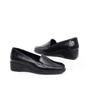 Темно-синяя женская повседневная обувь Krako с наполненной подошвой из натуральной кожи