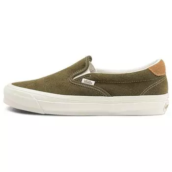 Темно-зеленые кроссовки унисекс Vans OG Slip-On 59 LX VN0007QEOLV 41