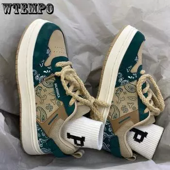 Темно-зеленые нишевые туфли с цветком кешью, женские весенне-осенние кампусные кроссовки All Metch, женские 39 зелёный