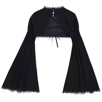 Темное Лолита Кружево Повседневный Костюм на Хэллоуин Gothic Rose Blouse S