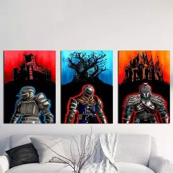 Темные души готовятся к смерти, постеры и принты, настенное искусство, декоративная картина, холст, картина для гостиной, домашний декор, без рамы 21cm30cm NoFrame