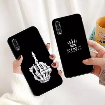 Темный чехол для телефона с эскизом для Huawei G7 G8 P7 P8 P9 P10 P20 P30 Lite Mini Pro P Smart Plus Cove Fundas P20Lite