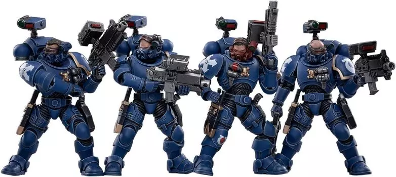 ТЕМНЫЙ ИСТОЧНИК ХУАСИ(ХАЙНАНЬ)TECH JOYTOY Warhammer 40K ULTRAMARINES INCURSORS 1/18 ФИГУРКА, Многоцветная