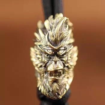 Темный король обезьян, латунные бусины-ножи, EDC, уличные аксессуары из паракорда «сделай сам», тканые ремешки, подвески, ювелирные изделия, зонтик, веревка, подвески 1pcs