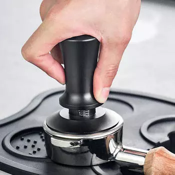 Темпер для кофе, часть для бариста, максимальная глубина, 12 мм, выравниватель со шкалой, пресс для эспрессо, подпружиненный 58mm