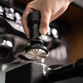 Темпер для кофе и эспрессо, плоское и резьбовое сменное основание, инструмент для выравнивания, пресс для зерен, регулируемый 58mm