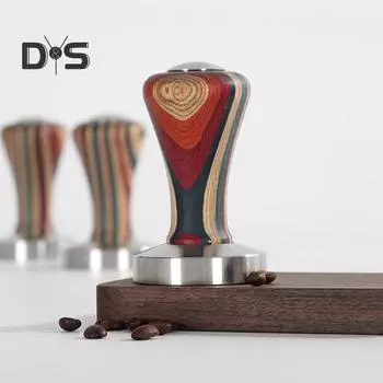 Темпер для кофейных зерен из нержавеющей стали, высокая прочность, защита от ржавчины, ручной трамбовщик для эспрессо, плоское основание, пресс для кофейных зерен, кухонный инструмент 58mm