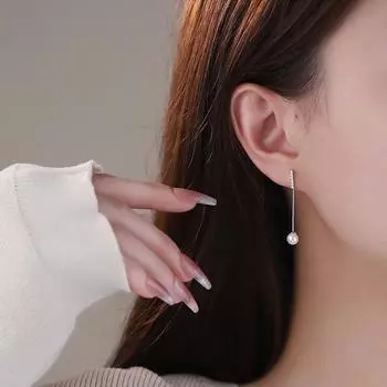 Темперамент Бриллиантовый Жемчуг Flurie Серьги Женский Новый Продвинутый Старший Ранее