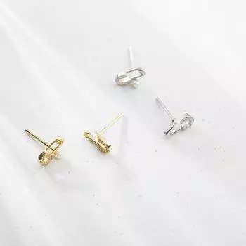 Temperament Design Милые серьги-булавки Изысканные серьги-булавки с жемчугом