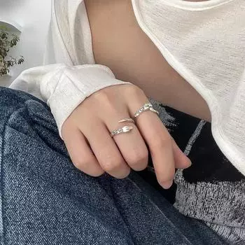 Темперамент для мужчин и девушек, модные украшения, женские открытые кольца, кольца в корейском стиле, кольцо в виде змеиного пальца A