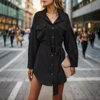 Темперамент и элегантность верхняя одежда женские ретро тонкие однотонные черные рубашки с длинными рукавами S бордовый