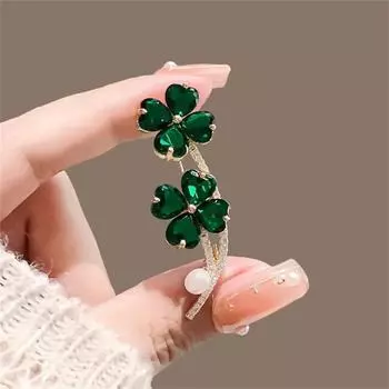 Темперамент Элегантный Клевер Жемчужные Броши Для Женщин Девочек Высококачественный Изысканный Корсаж Костюм Лацкан Булавки Одежда Аксессуары Подарки onesize