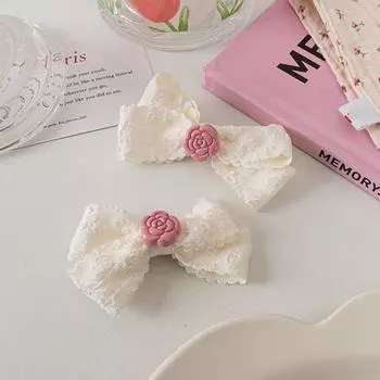 Темперамент Kawii Милые Заколки-Банты Боковая Зажимная Заколка Для Женщин Девочек Милая Заколка Для Хвостика Аксессуары Для Волос Подарки