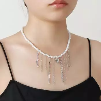 Темперамент Кисточка Луна Маленький Аромат Ожерелье Ниша Трехмерное Любовное Ожерелье Ключичная Цепочка