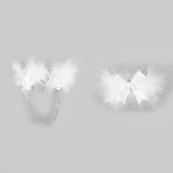 Temperament Korean Style Hair Clip Bow Duckbill Clip Feather Hairpin Women Hair Accessories Feather Hairpin