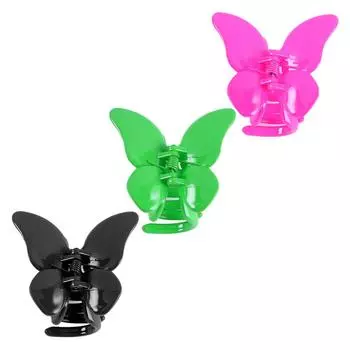 Temperament Mini Shark Grab Clip Women Hair Accessories Korean Style Hair Claw Butterfly Hair Claws beige-big