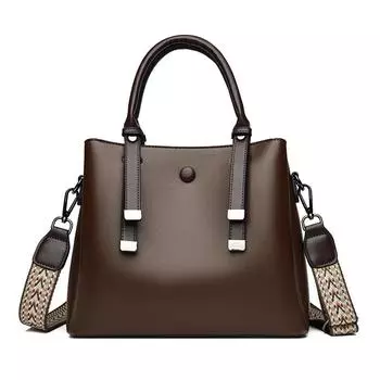 Темперамент моды, Высокое чувство женских сумок, Чувство нишевого дизайна, Большие сумки, Женские сумки для поездок на работу Bottom width 24cm height 24cm thickness 12cm чёрный