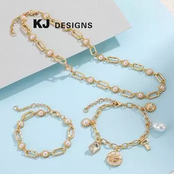 Темперамент Простой комплект ожерелий Европейский и Американский модный комплект