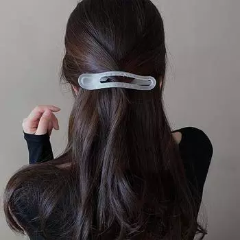Темперамент Простые акриловые матовые дуги корейский стиль шпильки головной убор для волос Коготь для женщин Зажим для утиного носа шампанского