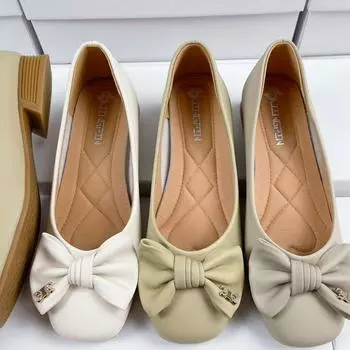 Temperament soft sole versatile commuting one-pedal single shoes women s spring 2025 new casual Doudou shoes women 35