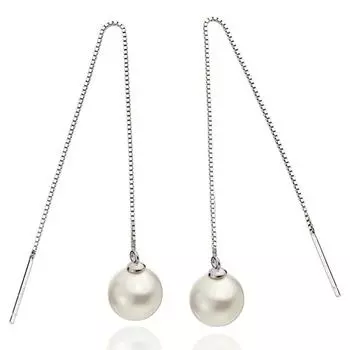 Temperament женские посеребренные серьги-гвоздики, серьги-гвоздики, жемчужные серьги, женщины