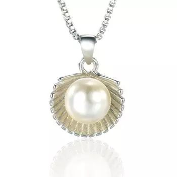 Темперамент, Женское ожерелье с подвеской, Изделие из жемчужной ракушки, Посеребренные ювелирные изделия