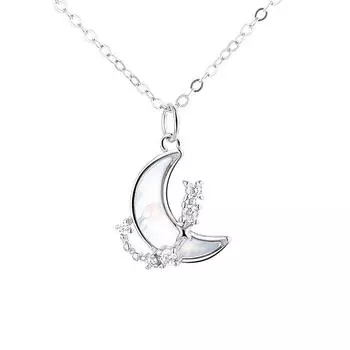 Темперамент Звезда Луна Ракушка Маленькое Ожерелье Корейская Версия Луна Ключичная Цепочка