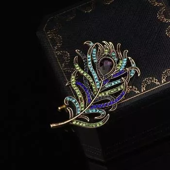 Темпераментная красочная брошь в виде павлина, элегантные значки на лацкан в виде павлина, металлический значок в виде пера, свадебные подарки peacock feather