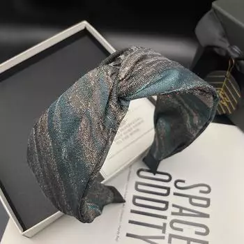 Темпераментная серая заколка для волос с широкими полями, женская модная женская повязка для волос, аксессуары для волос, головной убор