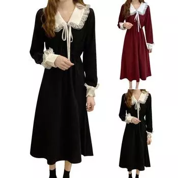 Темпераментное белое платье с полыми рукавами, женская модная юбка трапециевидной формы с закрытой талией, короткий стиль XL чёрный