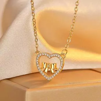 Темпераментное ожерелье Женское Креативное Бабочка Любовь Мода Бриллиантовая Ключичная Цепочка Личность Муза Веер Шея Цепочка Прилив