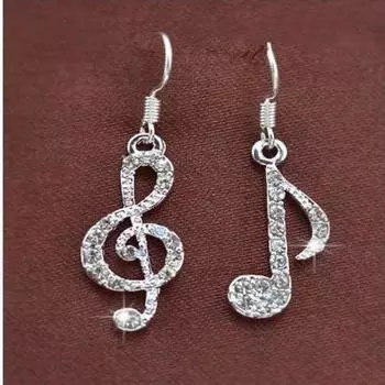 Темпераментные серьги Женские асимметричные серьги серебряный