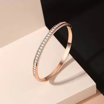 Темпераментный бриллиантовый браслет Простой легкий роскошный браслет для пригородных поездок Цирконовые украшения