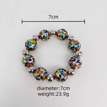 Темпераментный лазерный леопардовый принт ожерелье браслет комплект модный индивидуальный леопардовый принт ожерелье женский