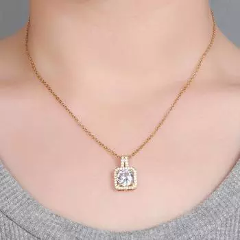 Темпераментный светлый роскошный нежный стиль подвеска на ключицу цепочка высокого класса универсальный женский