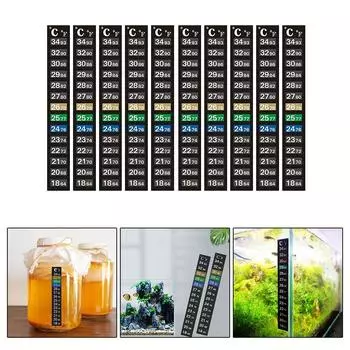 Температура аквариума Температура полоска термометра Использование 1pcs