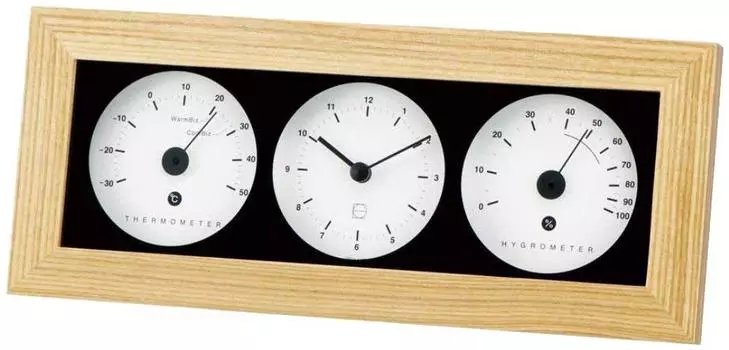 Температура Empex Weather и температура Livi Woody могут использоваться как измеритель, гигрометр, подставка, Япония, натуральный, LV-4300