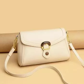 Температура ретро женская сумка через плечо модный дизайн замка высококачественная мягкая кожа женская сумка через плечо