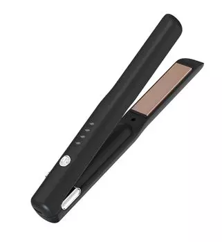 Температура волос 30 секунд быстрый жесткий укладчик для волос подходит для мужчин и японская инструкция в комплекте утюжок, беспроводной, 2-сторонний, завивка/выпрямление, 4 уровня чёрный