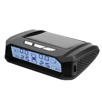 Temperature Warning Fuel Save Solar TPMS Tire Pressure Monitoring System Tyre Pressure Alarm With 4 External Sensors