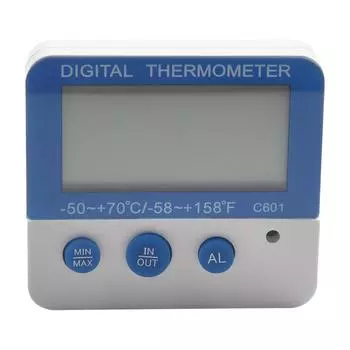 Температурные часы, измеритель температуры 65x59x18 мм, точный светодиодный сигнал тревоги, светодиодный дисплей, два блока с магнитной дверью морозильной камеры CHINA