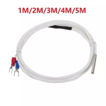 Температурный зонд Термопара Измерение температуры 1/2/3/4/5M 1 шт. 1Meter