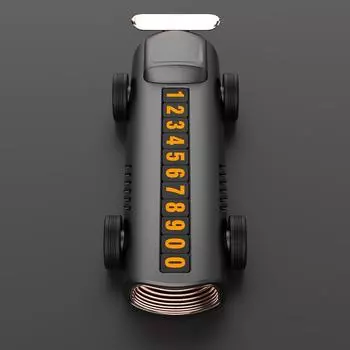 Temporary Car Parking Number Plate Car Aromatherapy Ornament Decorative Accessories Phone Number Plate Solid Aromatherapy Easy чёрный