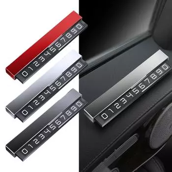 Временная парковочная карта Номер телефона Приборная панель автомобиля Светящийся номер телефона Знак «Стоп» Аксессуар для салона автомобиля A