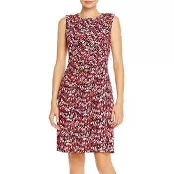 Tencel Knitting Print Vest Dress European and American plus Size Women s Clothes Chubby Girl Summer Autumn New Style Slimming Youthful-Looking 292 Red Long dot 2XL