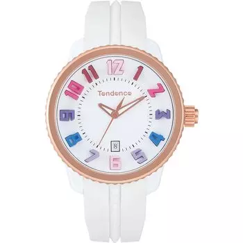 [Tendence] Gulliver Rainbow Gulliver Rainbow White Dial Stainless Steel Mineral Glass Quartz 42MM Watch TG930113R Women s [Item]
