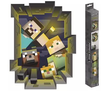 Тенденции International RoomScapes Minecraft Caved In x Наклейка на стену 18 24
