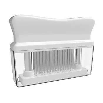 Тендерайзер для мяса с 48 лезвиями из нержавеющей стали, инструмент для размягчения мяса и маринования, кухонный инструмент чёрный