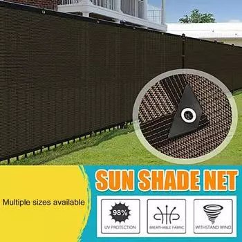 Теневая ткань, нежная дышащая полиэтиленовая солнцезащитная ткань, циркуляция воздуха, простая установка, конфиденциальная сетка, теневая ткань для сада A